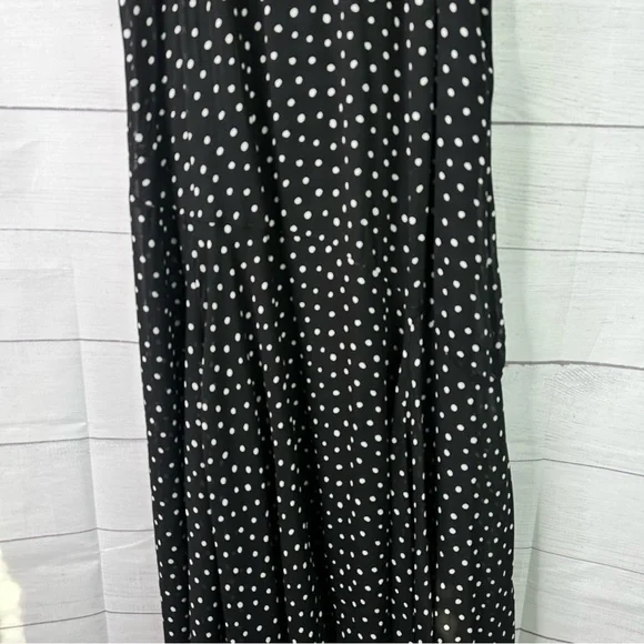 Zara ZW Collection Size Large Halter Polka Dot Sleeveless Midi Dress w/Scarf NEW - Picture 10 of 15
